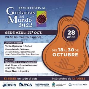 El Festival Guitarras del Mundo se dará cita en Azul